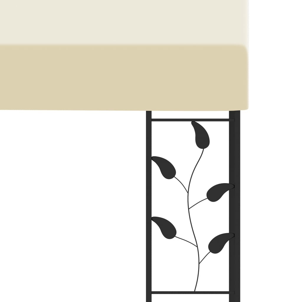 VidaXL Wandprieel 4x3x2,5 m crème