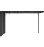 VidaXL Tuinprieel met zijgordijn 4x3x2,25 m antraciet