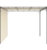 VidaXL Tuinprieel met zijgordijn 3x3x2,25 m crème