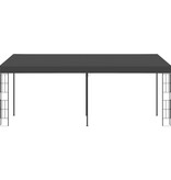 VidaXL Wandprieel 3x6 m stof antracietkleurig