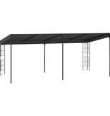 VidaXL Wandprieel 3x6 m stof antracietkleurig