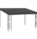 VidaXL Wandprieel 3x4 m stof antracietkleurig