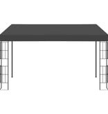 VidaXL Wandprieel 3x4 m stof antracietkleurig