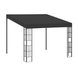 VidaXL Wandprieel 3x3 m stof antracietkleurig