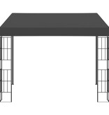 VidaXL Wandprieel 3x3 m stof antracietkleurig