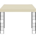 VidaXL Wandprieel 3x3 m stof crèmekleurig