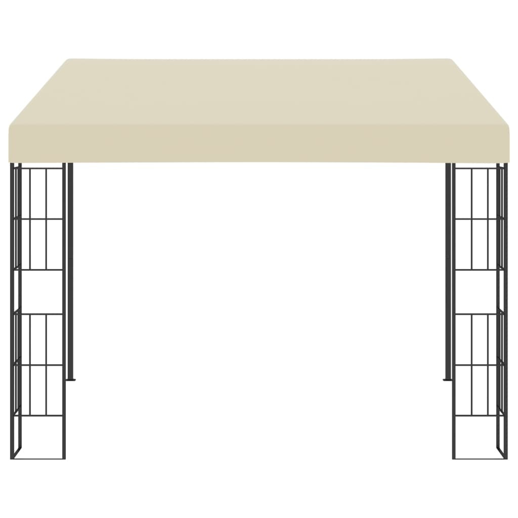 VidaXL Wandprieel 3x3 m stof crèmekleurig