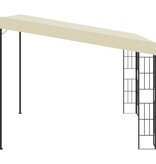 VidaXL Wandprieel 3x3 m stof crèmekleurig