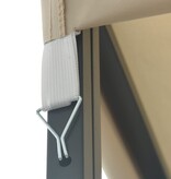 VidaXL Prieel 3x6 m crème