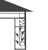 VidaXL Prieel met klamboe 6x3x2,73 m antraciet