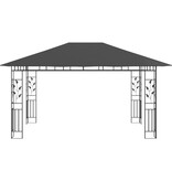 VidaXL Prieel met klamboe 180 g/m² 4x3x2,73 m antraciet