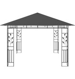 VidaXL Prieel met klamboe 180 g/m² 4x3x2,73 m antraciet