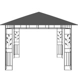 VidaXL Prieel met klamboe 180 g/m² 3x3x2,73 m antraciet