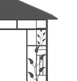 VidaXL Prieel met klamboe 180 g/m² 3x3x2,73 m antraciet