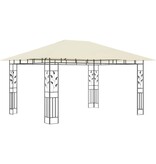 VidaXL Prieel met klamboe 180 g/m² 4x3x2,73 m crème