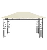 VidaXL Prieel met klamboe 180 g/m² 4x3x2,73 m crème