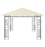 VidaXL Prieel met klamboe 180 g/m² 4x3x2,73 m crème