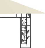 VidaXL Prieel met klamboe 180 g/m² 4x3x2,73 m crème