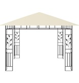 VidaXL Prieel met klamboe 180 g/m² 3x3x2,73 m crème