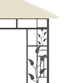 VidaXL Prieel met klamboe 180 g/m² 3x3x2,73 m crème