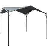 VidaXL Prieel 3x3 m staal antraciet