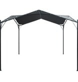 VidaXL Prieel 3x3 m staal antraciet