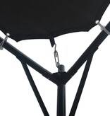 VidaXL Prieel 3x3 m staal antraciet