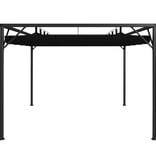 VidaXL Tuinprieel met uittrekbaar dak 3x3 m antraciet