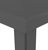 VidaXL Prieel met dubbel dak 3x6 m antraciet