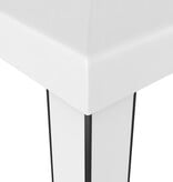 VidaXL Prieel met dubbel dak 3x6 m wit
