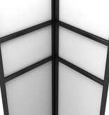 VidaXL Prieel met dubbel dak 3x6 m wit