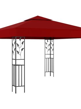 VidaXL Prieel 3x3 m wijnrood