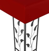 VidaXL Prieel 3x3 m wijnrood