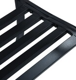 VidaXL Tuinbank 125 cm staal zwart