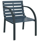 VidaXL Tuinstoelen 2 st hout grijs