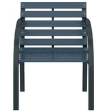 VidaXL Tuinstoelen 2 st hout grijs