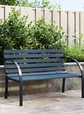 VidaXL Tuinbank 120 cm hout grijs