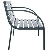 VidaXL Tuinbank 120 cm hout grijs