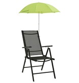 VidaXL Campingstoelparasols 2 st 105 cm groen