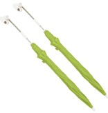 VidaXL Campingstoelparasols 2 st 105 cm groen