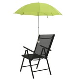 VidaXL Campingstoelparasols 2 st 105 cm groen
