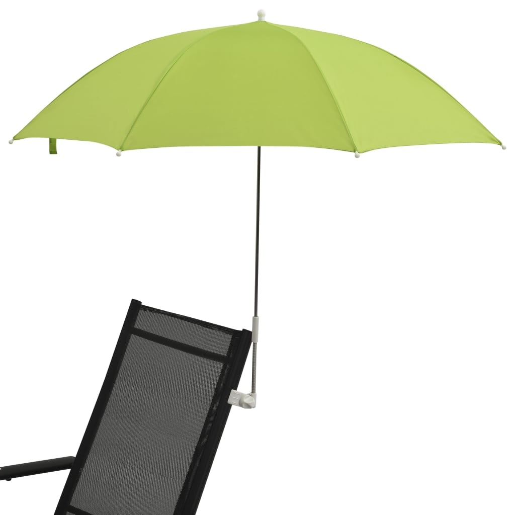 VidaXL Campingstoelparasols 2 st 105 cm groen
