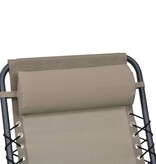 VidaXL Hoofdsteun voor ligstoel 40x7,5x15 cm textileen taupe