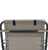 VidaXL Hoofdsteun voor ligstoel 40x7,5x15 cm textileen taupe