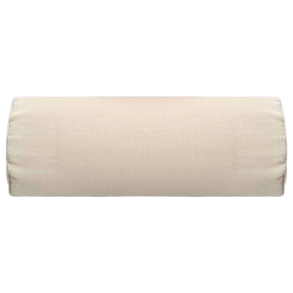 VidaXL Hoofdsteun voor ligstoel 40x7,5x15 cm textileen crème
