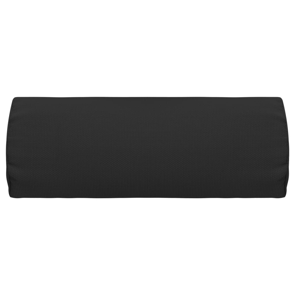 VidaXL Hoofdsteun voor ligstoel 40x7,5x15 cm textileen zwart
