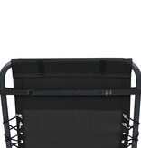 VidaXL Hoofdsteun voor ligstoel 40x7,5x15 cm textileen zwart