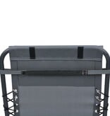 VidaXL Hoofdsteun voor ligstoel 40x7,5x15 cm textileen grijs