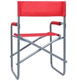 VidaXL Regisseursstoelen 2 st staal rood