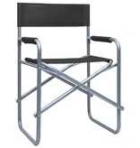 VidaXL Regisseursstoelen 2 st staal zwart